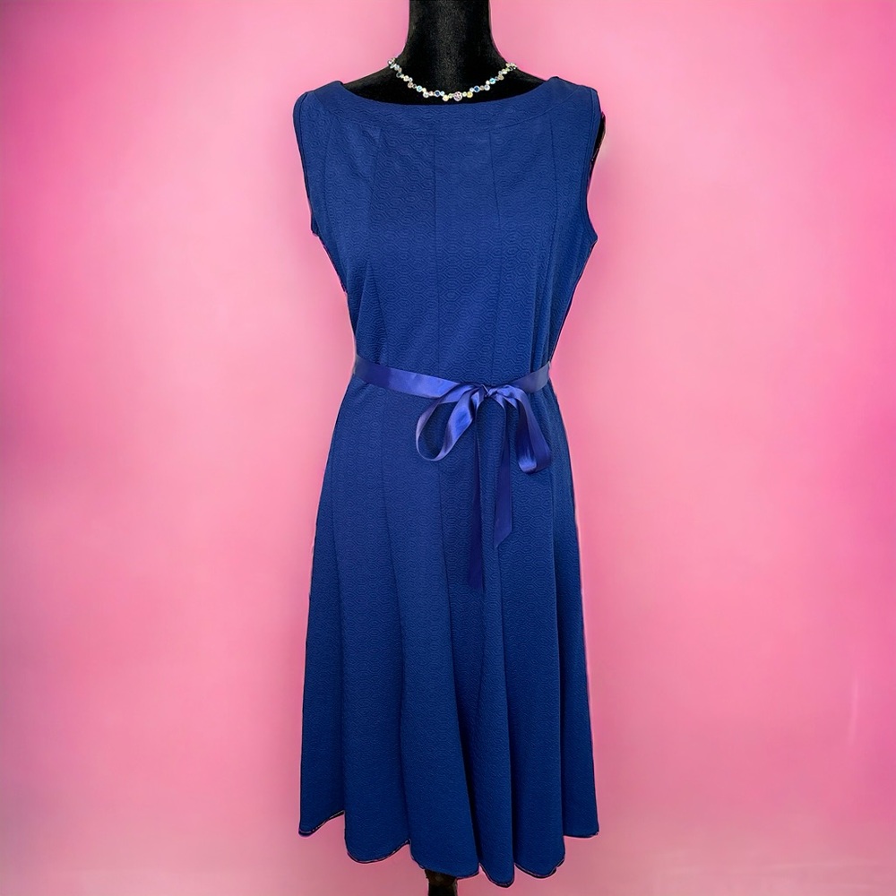 Navy Blue Knit Dress